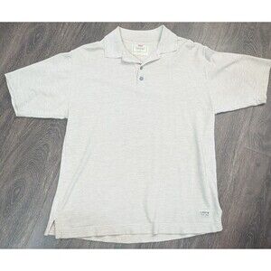 Levi's T-Shirt Mens Medium  Beige Henley Short Sleeve 3 Button Vintage Shirt